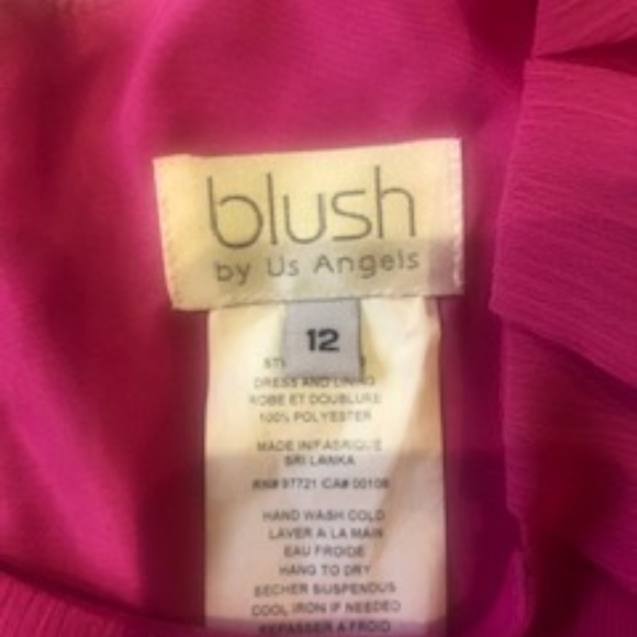 Fuschia little girl size 12 dress - Picture 3 of 3